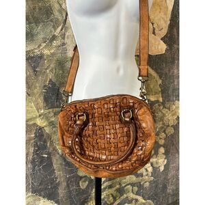 Langellotti Woven Leather Slouchy Hobo Shoulder Bag
